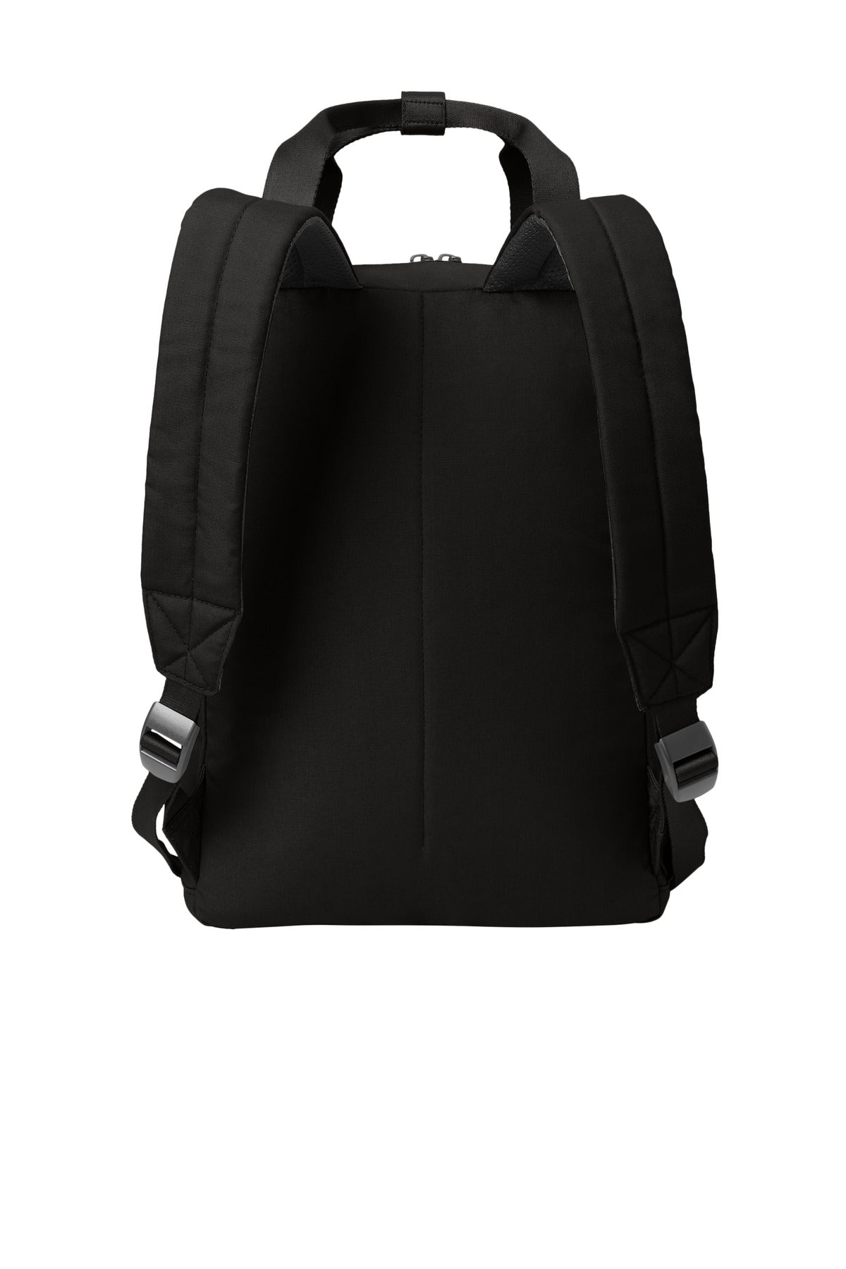 Mercer+Mettle Claremont Handled Backpack - Deep Black - flat back