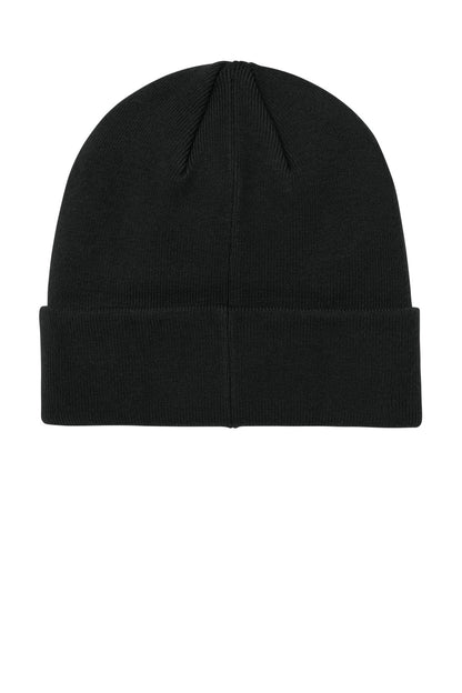 Mercer+Mettle Soft Blend Beanie - Deep Black - flat back
