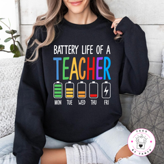 Battery Life of a Teacher Shirt