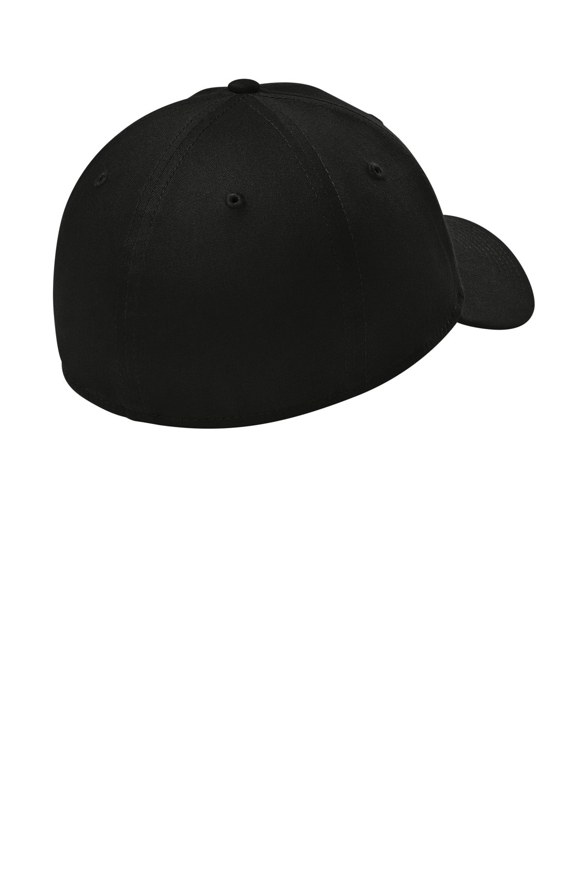 New Era Structured Stretch Cotton Cap - Flag Black - flat back