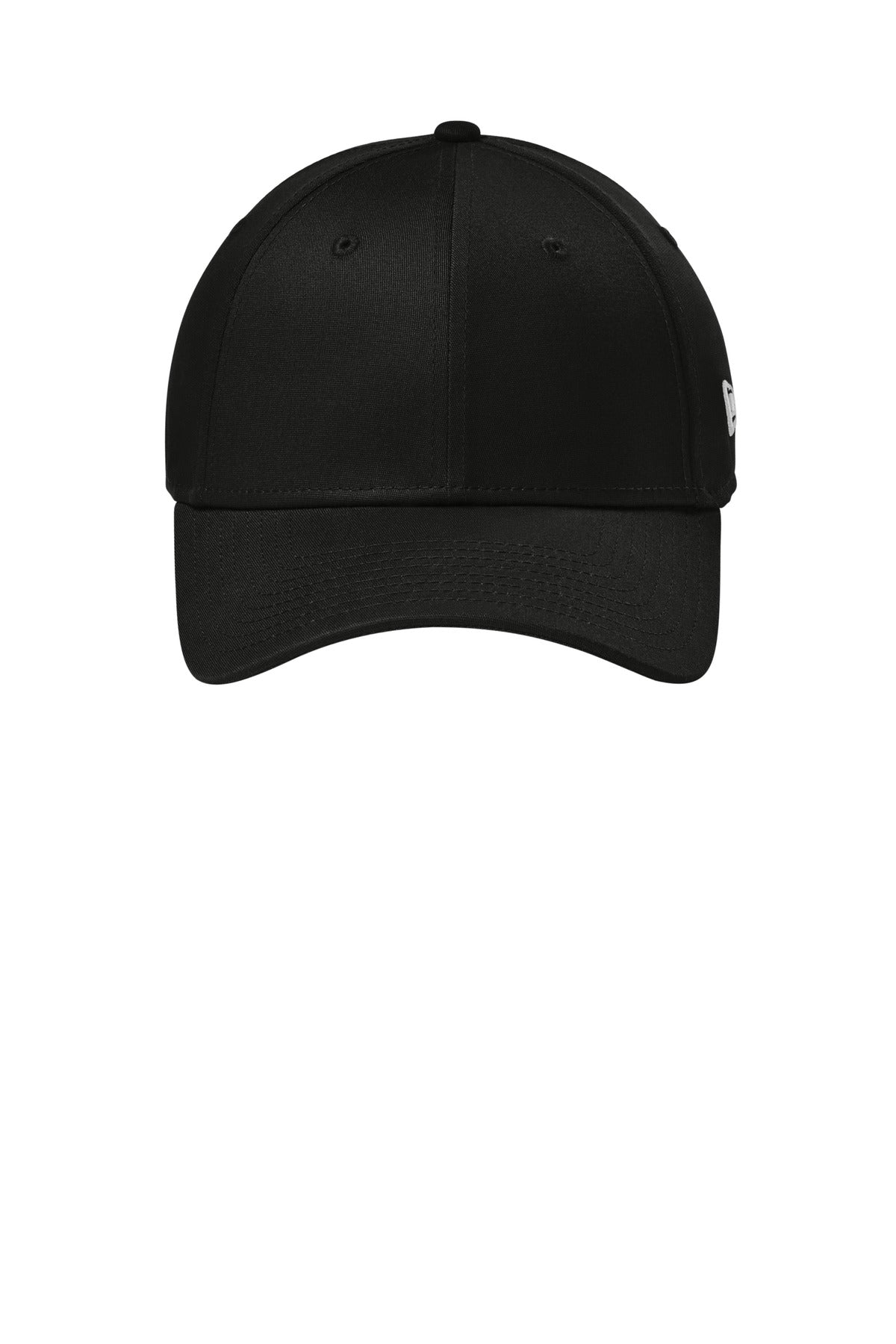 New Era Structured Stretch Cotton Cap - Flag Black - flat front