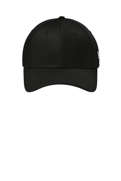 New Era Structured Stretch Cotton Cap - Flag Black - flat front