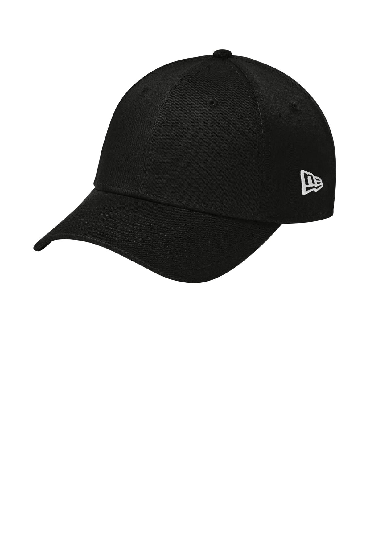 New Era Structured Stretch Cotton Cap - Flag Black - front