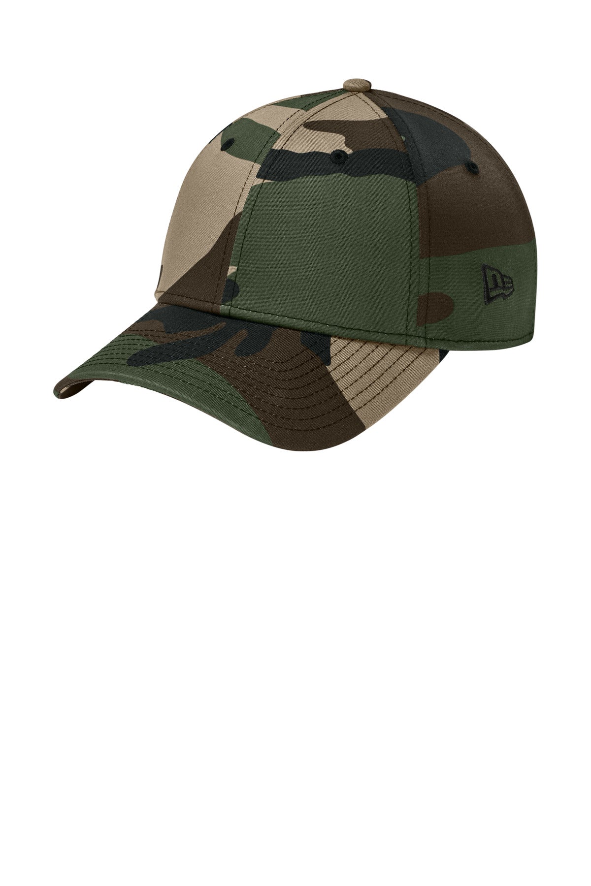 New Era Structured Stretch Cotton Cap - Flag Camo - front