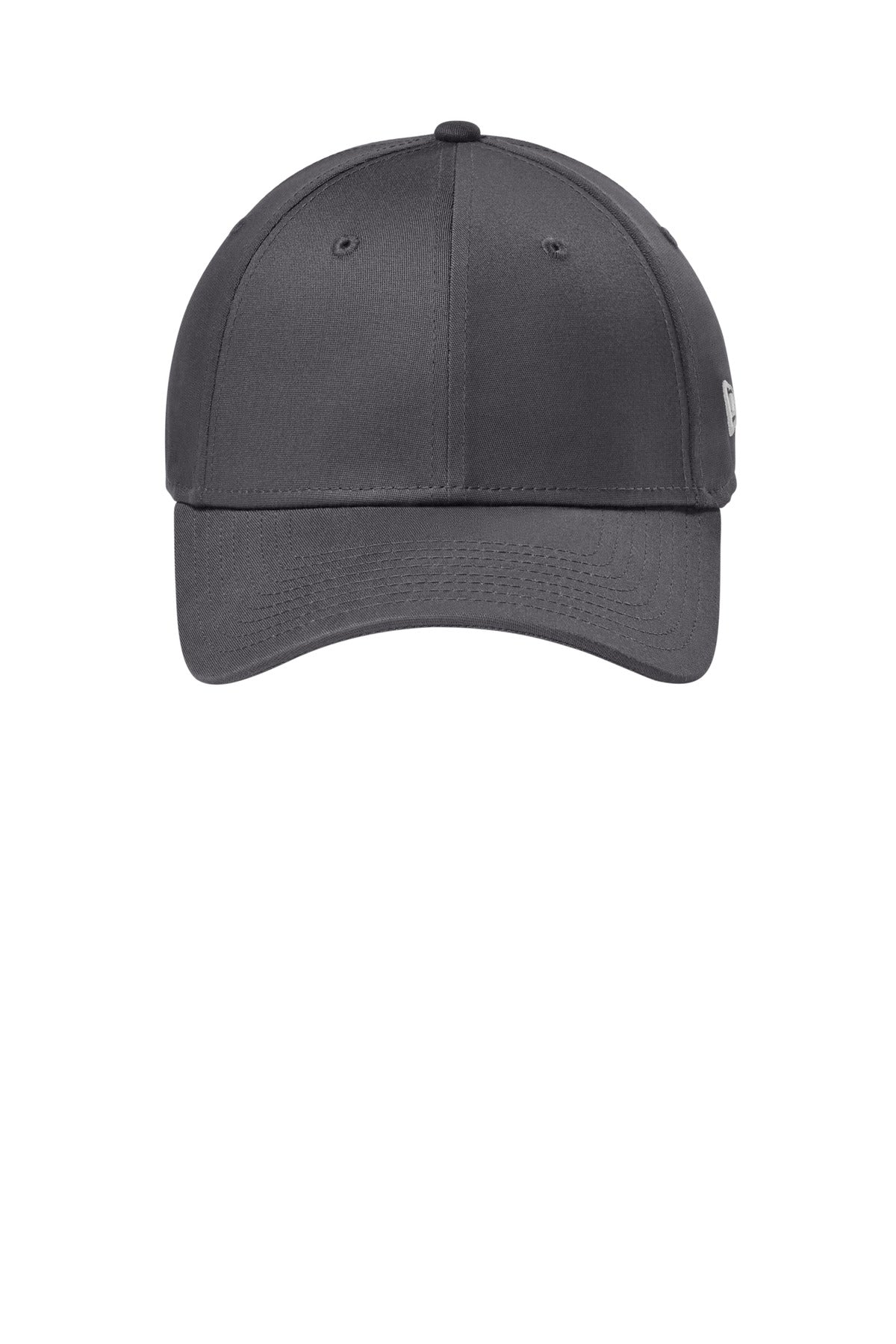 New Era Structured Stretch Cotton Cap - Flag Graphite - flat front