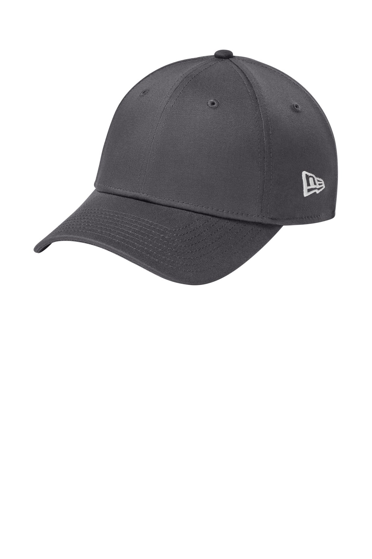 New Era Structured Stretch Cotton Cap - Flag Graphite - front