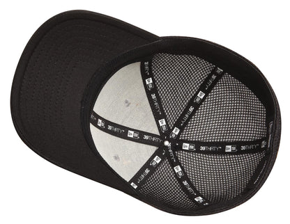 New Era Stretch Mesh Cap - Grey/ Black - flat front