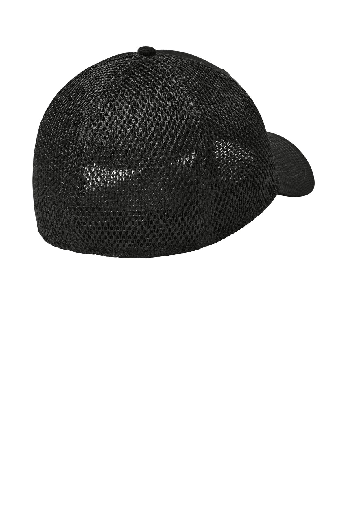 New Era Stretch Mesh Cap - Flag Black/ Black - flat back