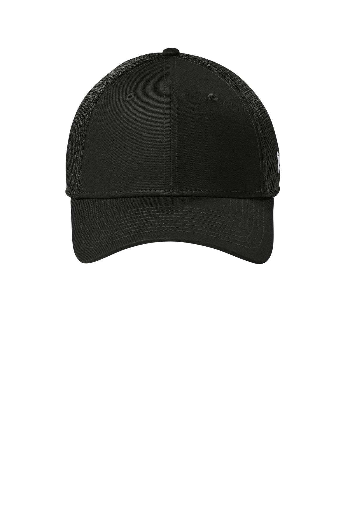 New Era Stretch Mesh Cap - Flag Black/ Black - flat front