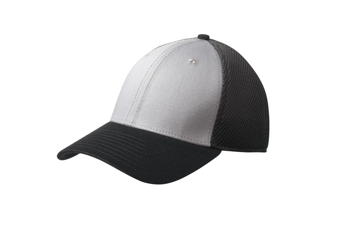 New Era Stretch Mesh Cap - Grey/ Black - front