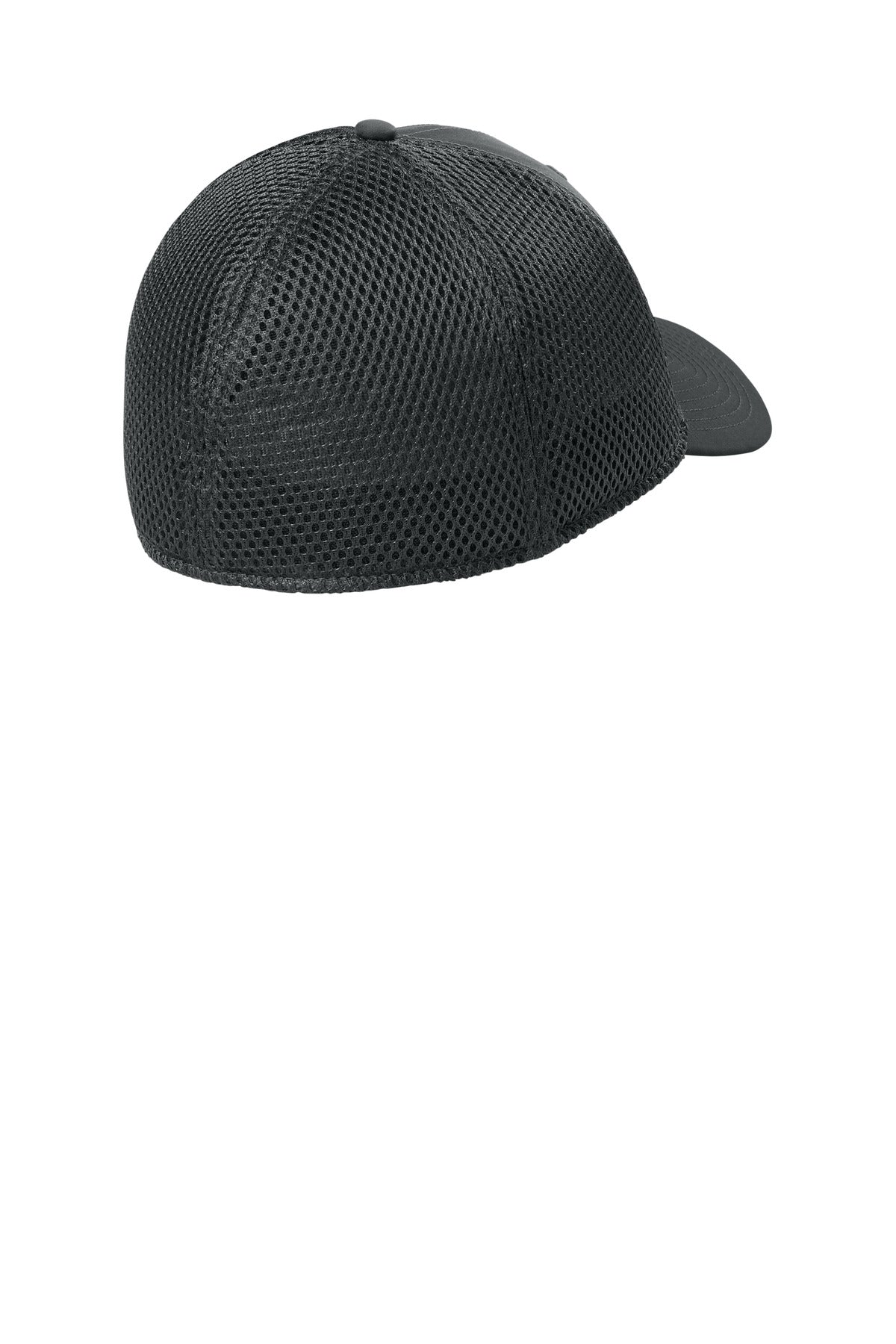 New Era 39THIRTY Performance Stretch Mesh Cap - Graphite - flat back