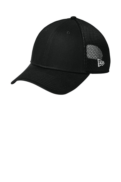 New Era Snapback Contrast Front Mesh Cap - Flag Black/ Black - front
