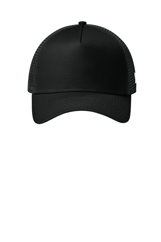 New Era Snapback Trucker Cap - Flag Black/ Black - flat front