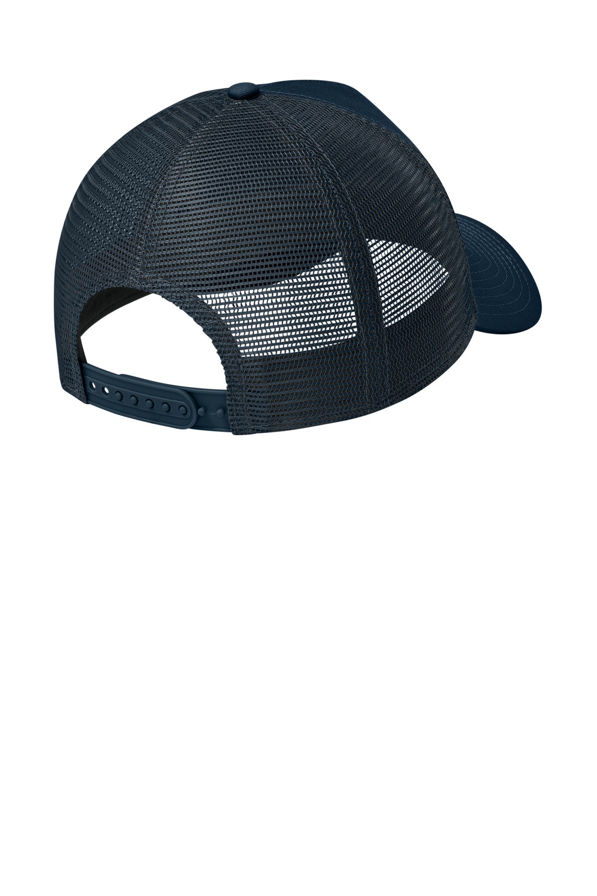 New Era Snapback Trucker Cap - Flag Deep Navy - flat back