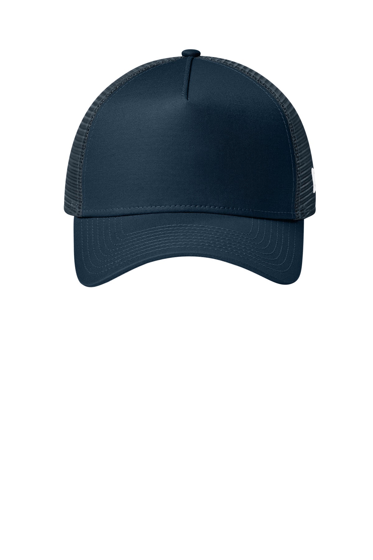 New Era Snapback Trucker Cap - Flag Deep Navy - flat front