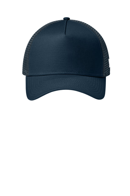 New Era Snapback Trucker Cap - Flag Deep Navy - flat front