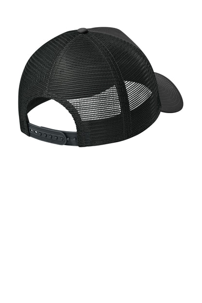 New Era Snapback Trucker Cap - Flag Graphite/ Black - flat back