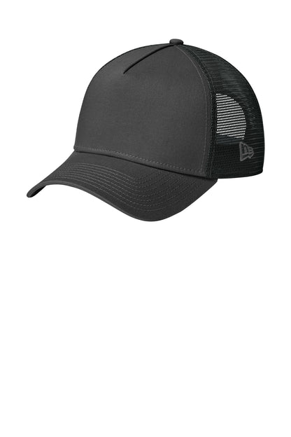 New Era Snapback Trucker Cap - Flag Graphite/ Black - front