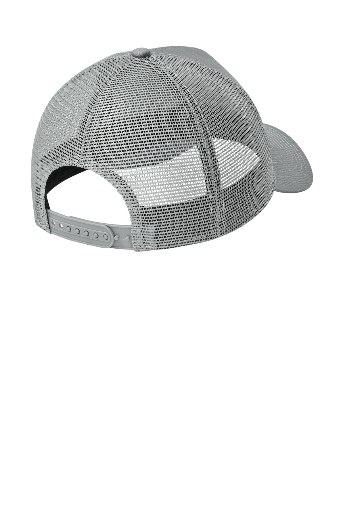 New Era Snapback Trucker Cap - Flag Grey/ Grey - flat back