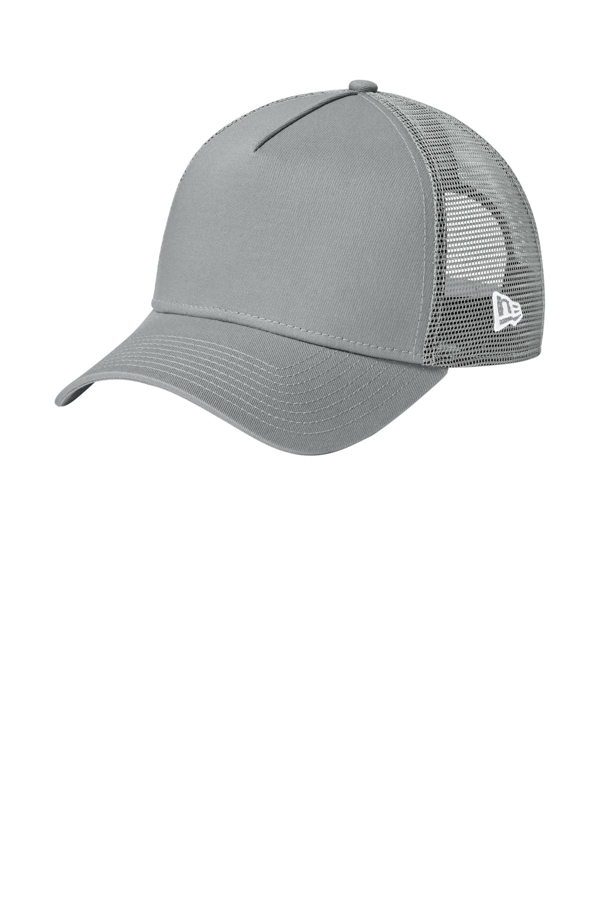 New Era Snapback Trucker Cap - Flag Grey/ Grey - front