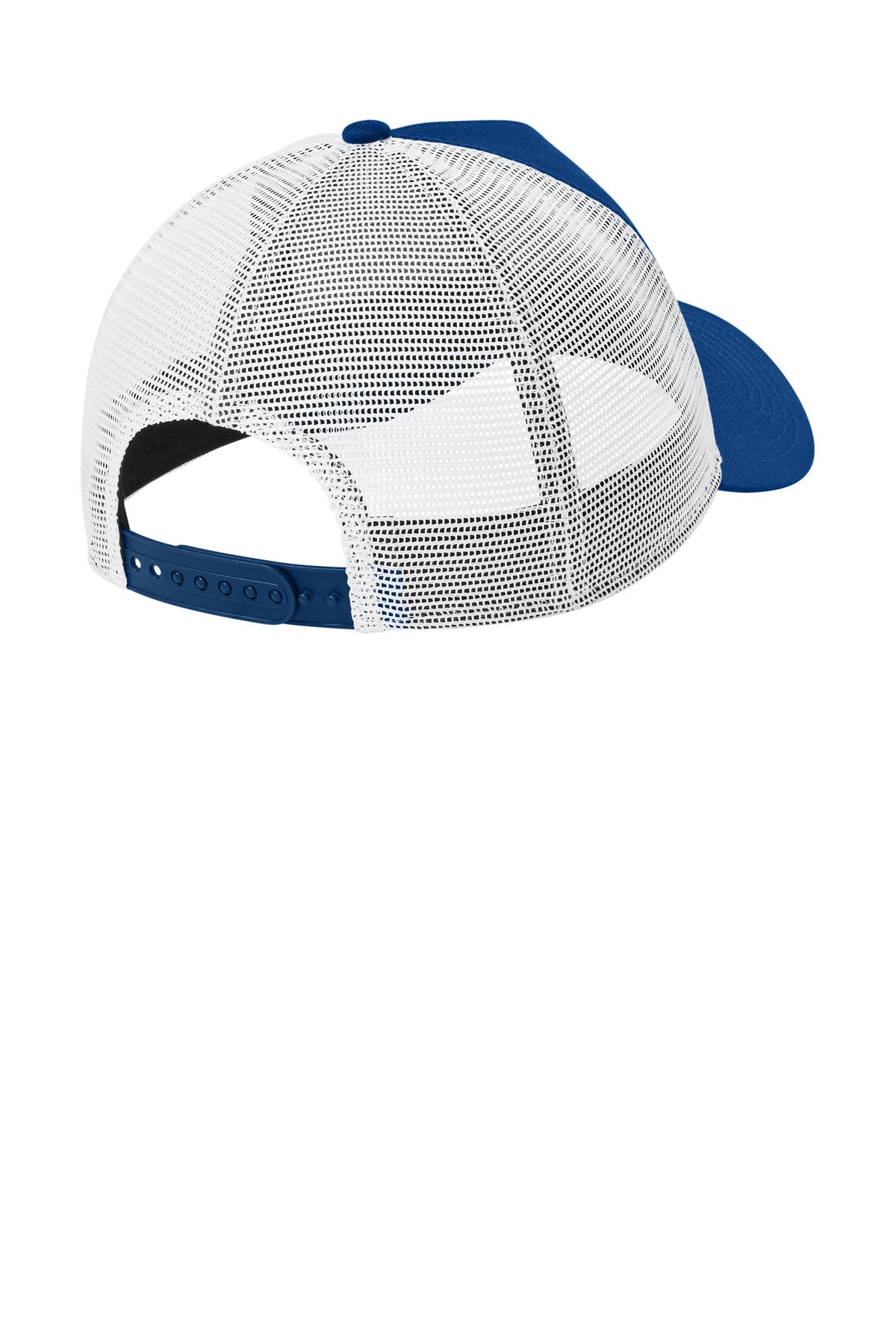 New Era Snapback Trucker Cap - Flag Royal/ White - flat back