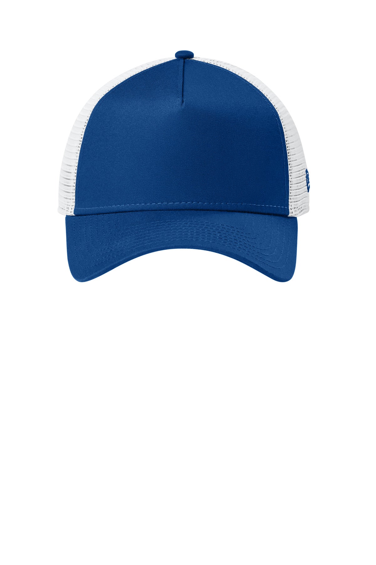 New Era Snapback Trucker Cap - Flag Royal/ White - flat front