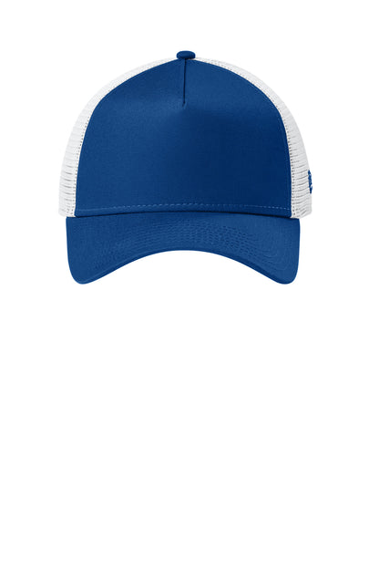 New Era Snapback Trucker Cap - Flag Royal/ White - flat front
