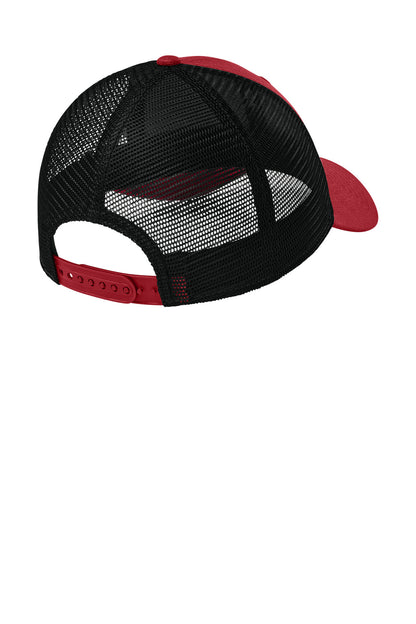 New Era Recycled Snapback Cap - Flag Scarlet - flat back