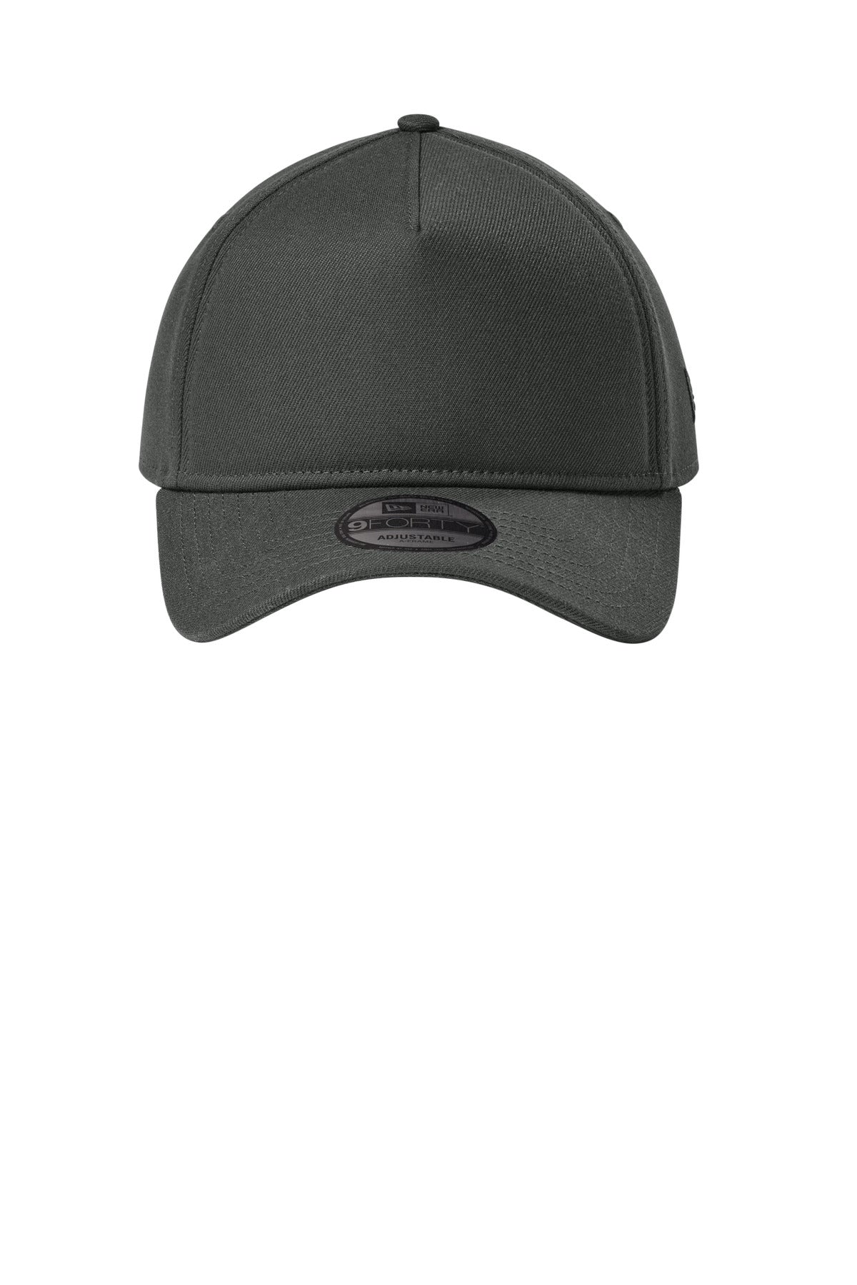 New Era A-Frame Snapback Cap - Graphite - flat front