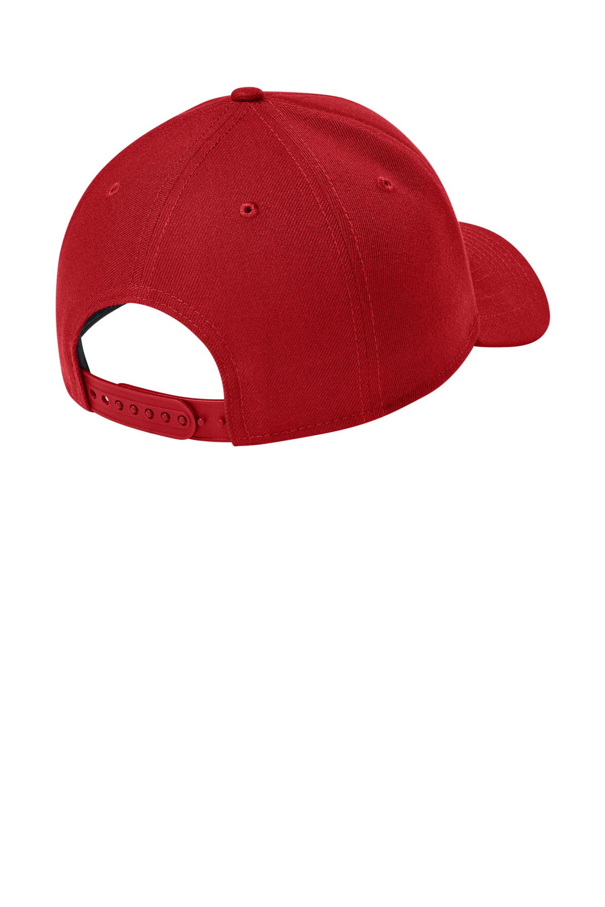 New Era A-Frame Snapback Cap - Scarlet - flat back