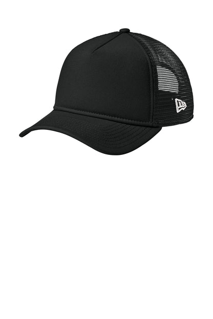 New Era A-Frame Snapback Mesh Back Cap - Flag Black/ Black - front