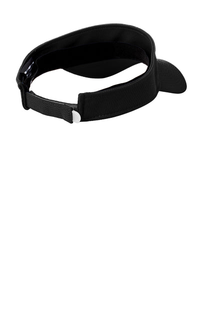 New Era Performance Dash Adjustable Visor - Black - flat back