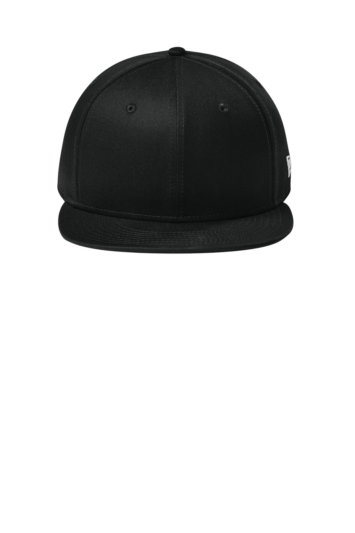 New Era Flat Bill Snapback Cap - Flag Black - flat front