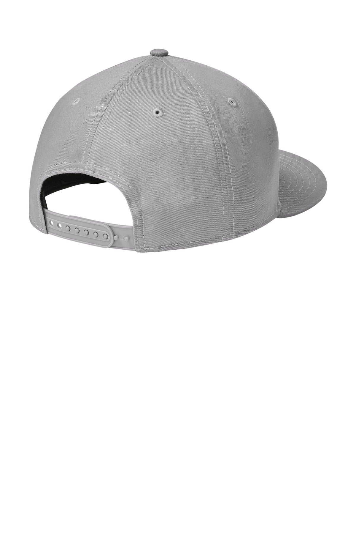 New Era Flat Bill Snapback Cap - Flag Grey - flat back