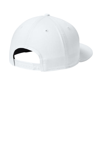 New Era Flat Bill Snapback Cap - Flag White - flat back
