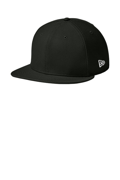 New Era Original Fit Diamond Era Flat Bill Snapback Cap - Flag Black - front