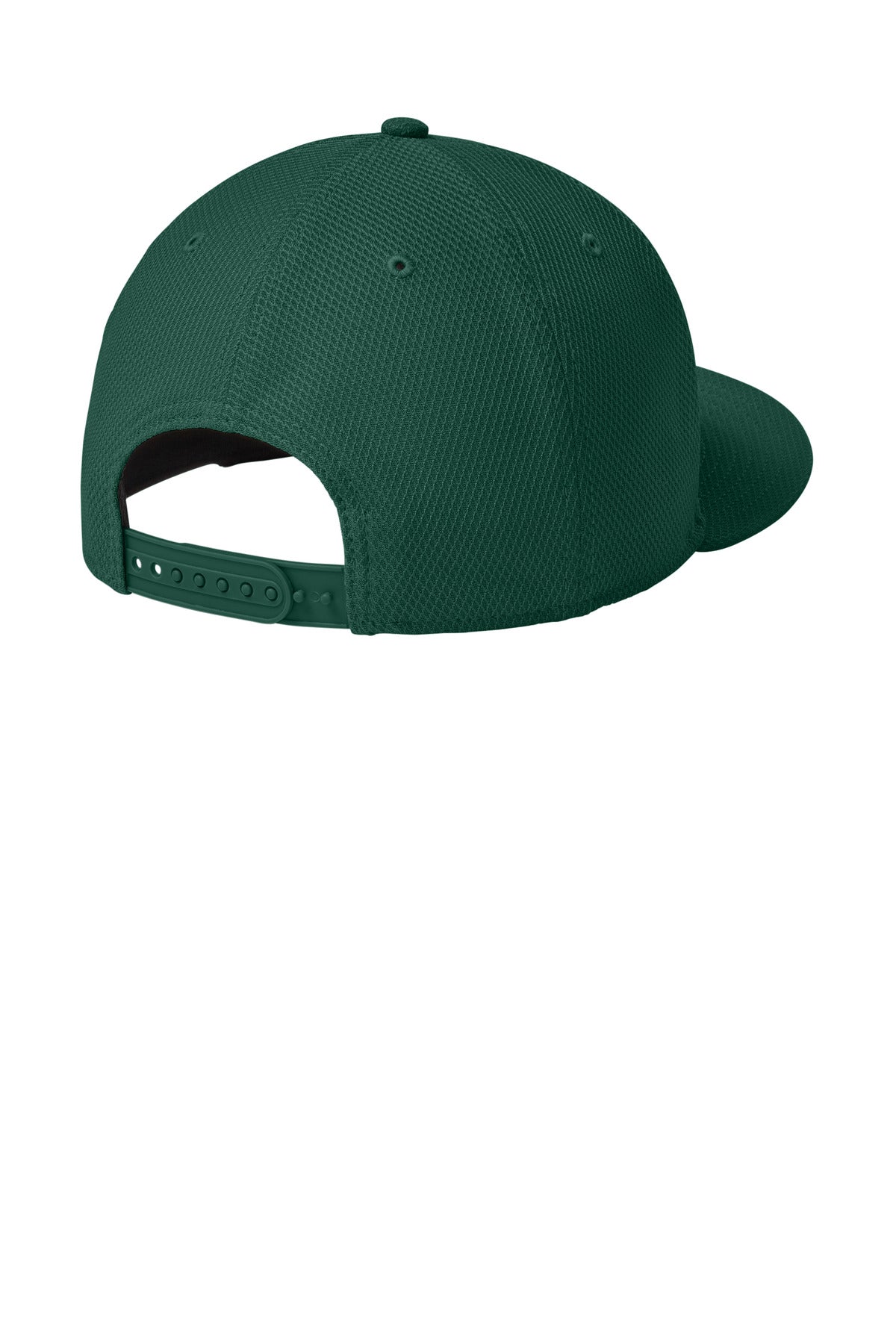 New Era Original Fit Diamond Era Flat Bill Snapback Cap - Flag Dark Green - flat back