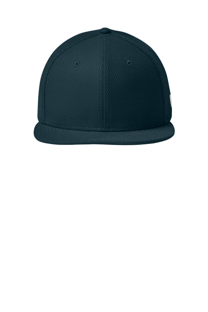 New Era Original Fit Diamond Era Flat Bill Snapback Cap - Flag Deep Navy - flat front