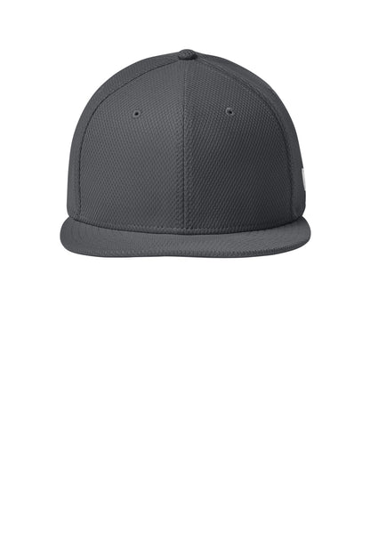 New Era Original Fit Diamond Era Flat Bill Snapback Cap - Flag Graphite - flat front