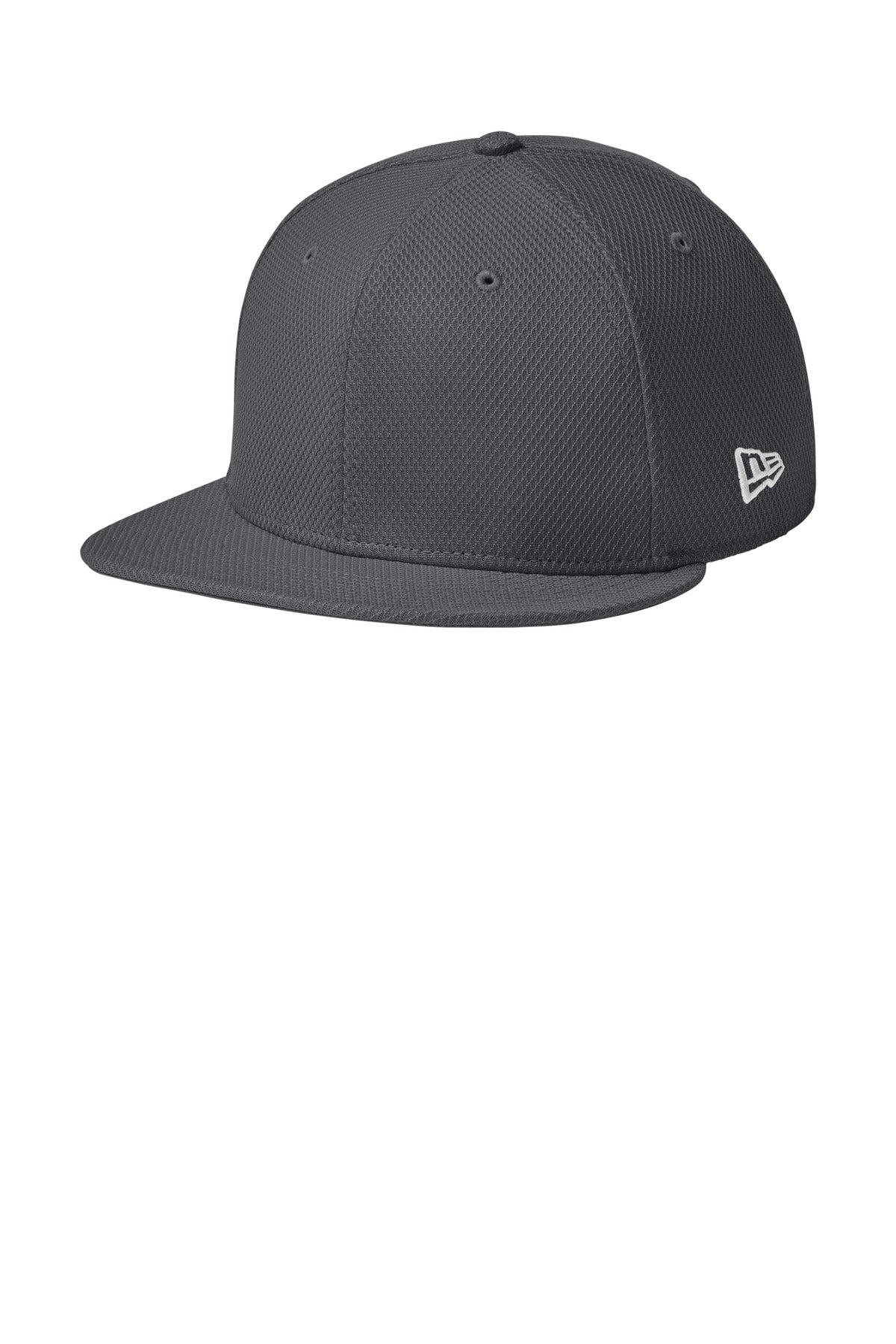 New Era Original Fit Diamond Era Flat Bill Snapback Cap - Flag Graphite - front