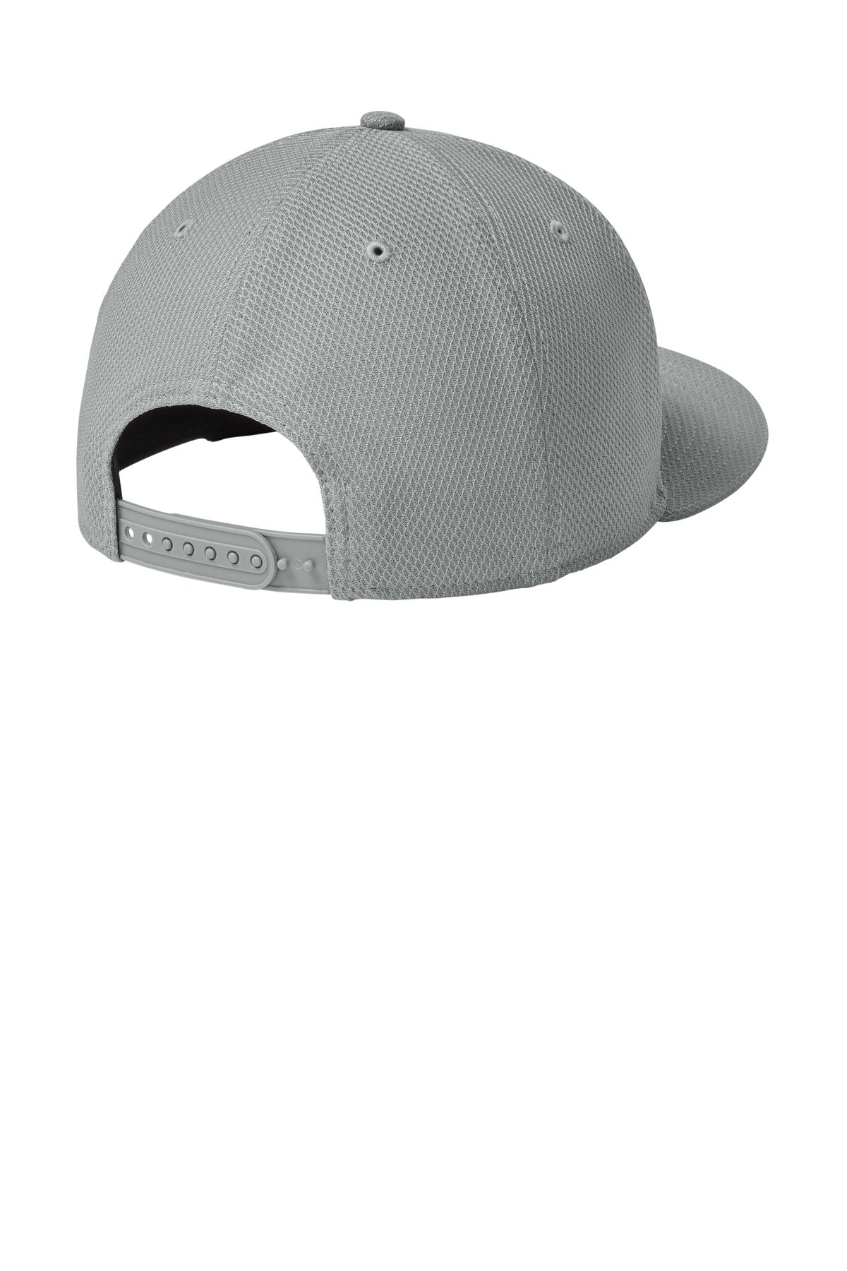 New Era Original Fit Diamond Era Flat Bill Snapback Cap - Flag Grey - flat back