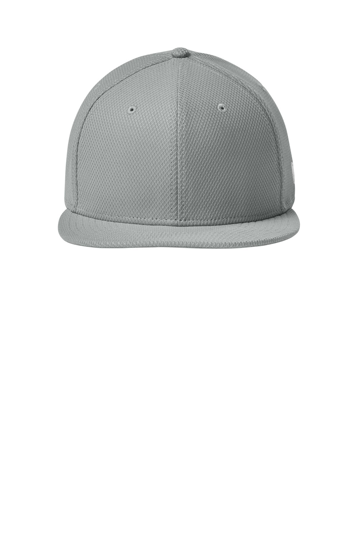 New Era Original Fit Diamond Era Flat Bill Snapback Cap - Flag Grey - flat front