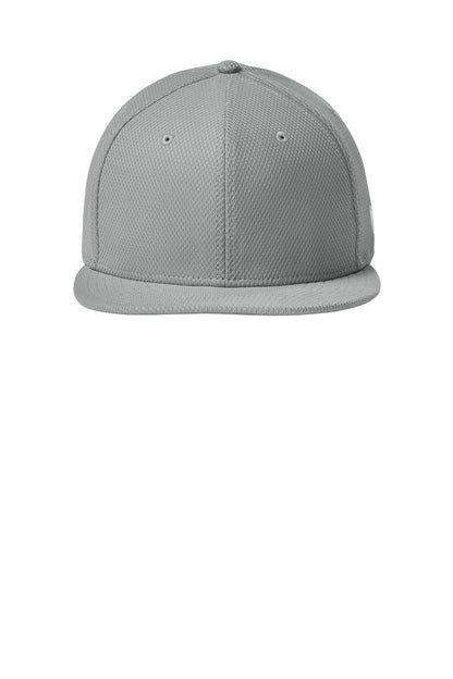 New Era Original Fit Diamond Era Flat Bill Snapback Cap - Flag Grey - flat front