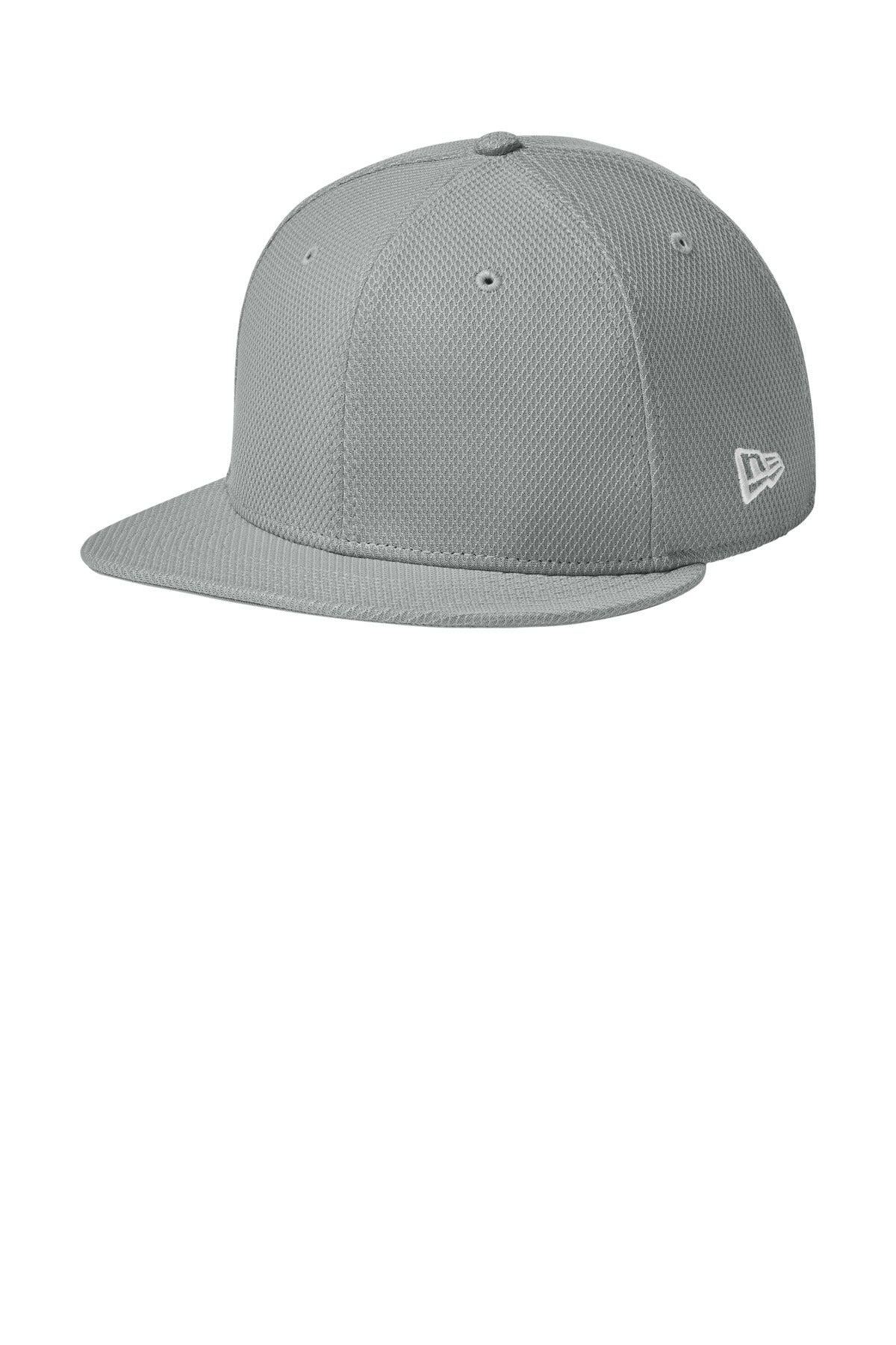 New Era Original Fit Diamond Era Flat Bill Snapback Cap - Flag Grey - front