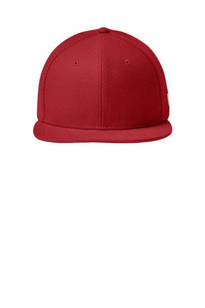 New Era Original Fit Diamond Era Flat Bill Snapback Cap - Flag Scarlet - flat front