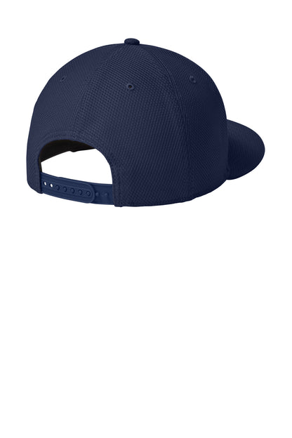New Era Original Fit Diamond Era Flat Bill Snapback Cap - Flag True Navy - flat back