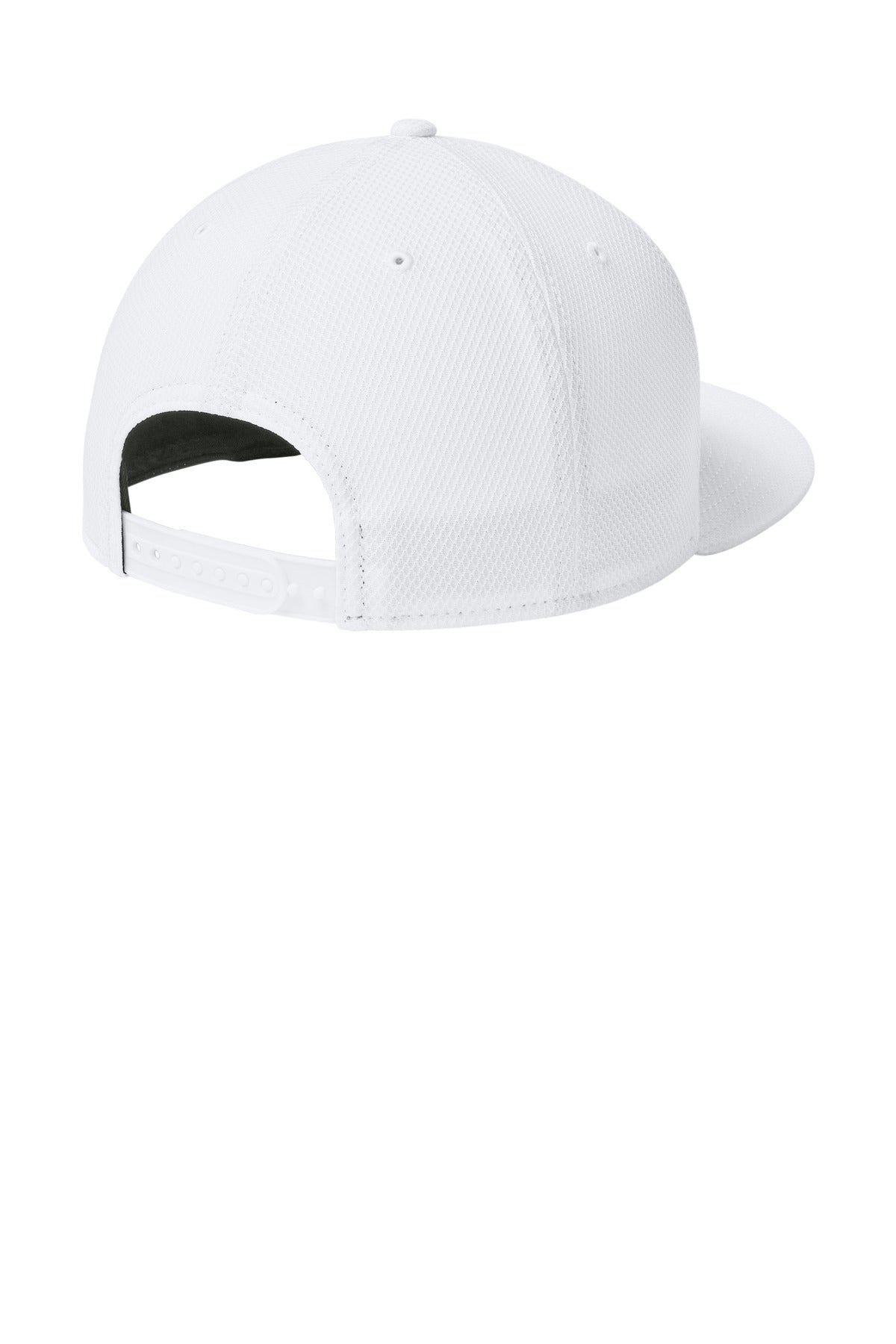 New Era Original Fit Diamond Era Flat Bill Snapback Cap - Flag White - flat back