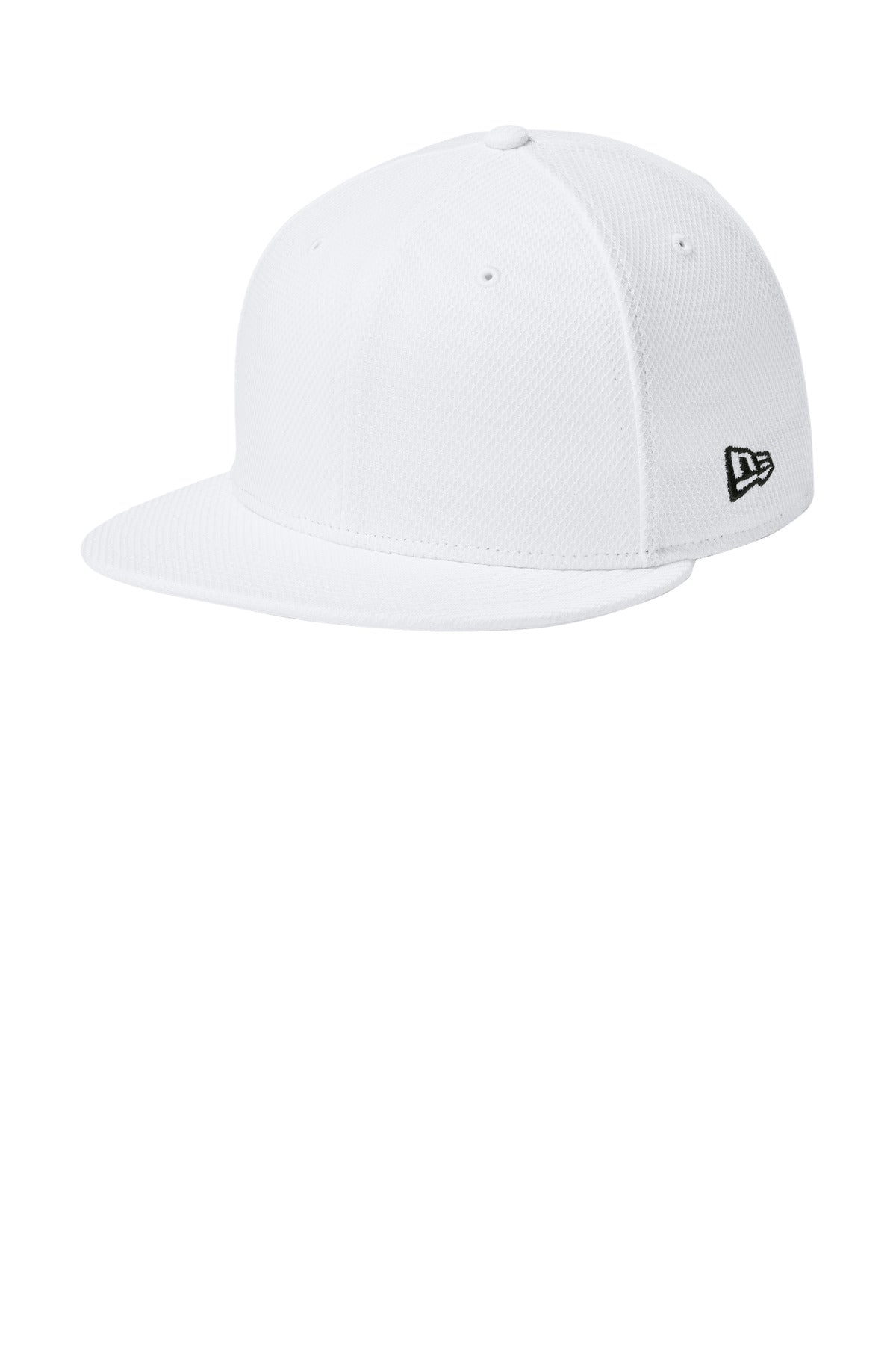 New Era Original Fit Diamond Era Flat Bill Snapback Cap - Flag White - front