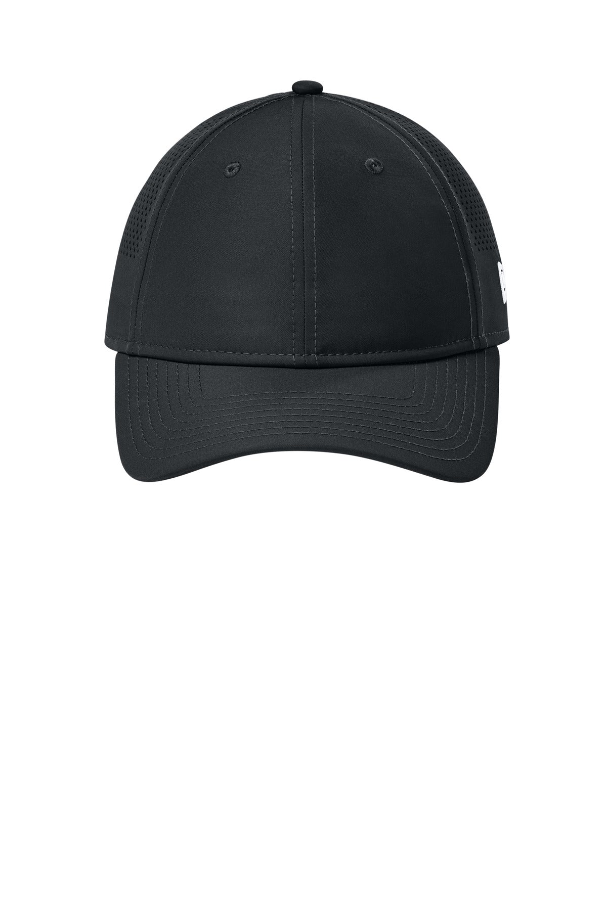 New Era Perforated Performance Cap - Flag Black - flat front