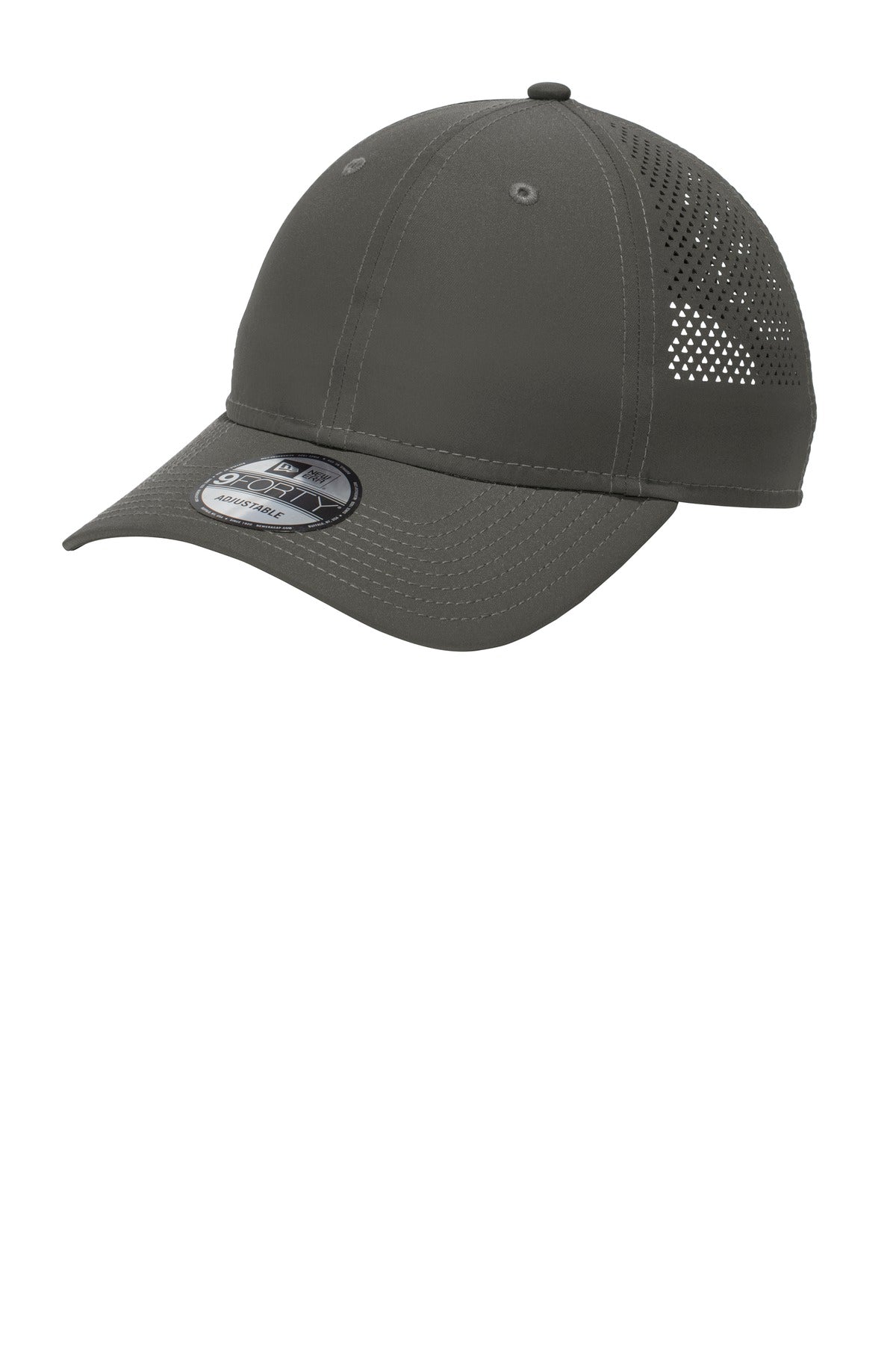 New Era Perforated Performance Cap - Graphite - flat front